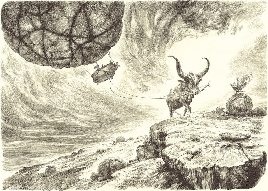 Print of Cow Balloon