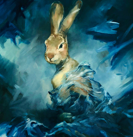 Study in Blue (oils)