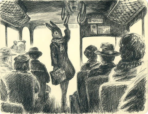 The Commute, artist's collection (pen)