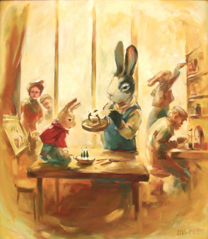From Adelaide's Secret World, picture book (oils)