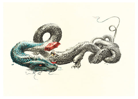 Print of Dragon Tangle