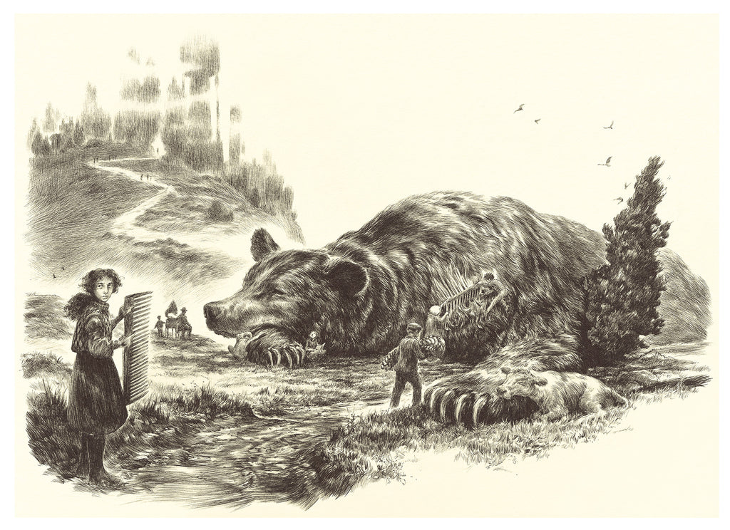 Print of Hibernating Bear