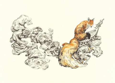 Print of Fox Tail