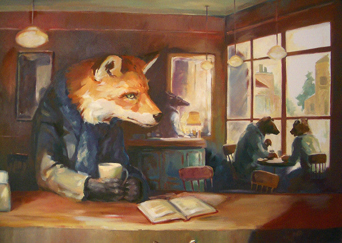 It was his favourite place to write. (oil painting)